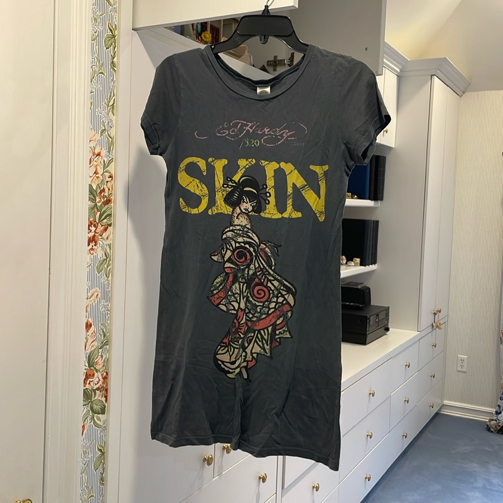 Ed hardy mini tshirt dress